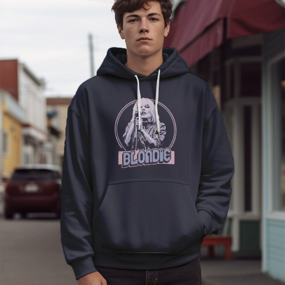 Sweat-shirt à capuche Homme Blondie avec un design de Blondie Micro