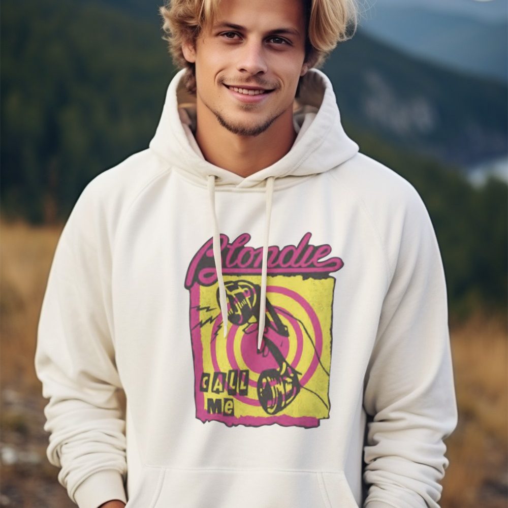 Sweat-shirt à capuche Homme Blondie avec un design de Blondie Call Me