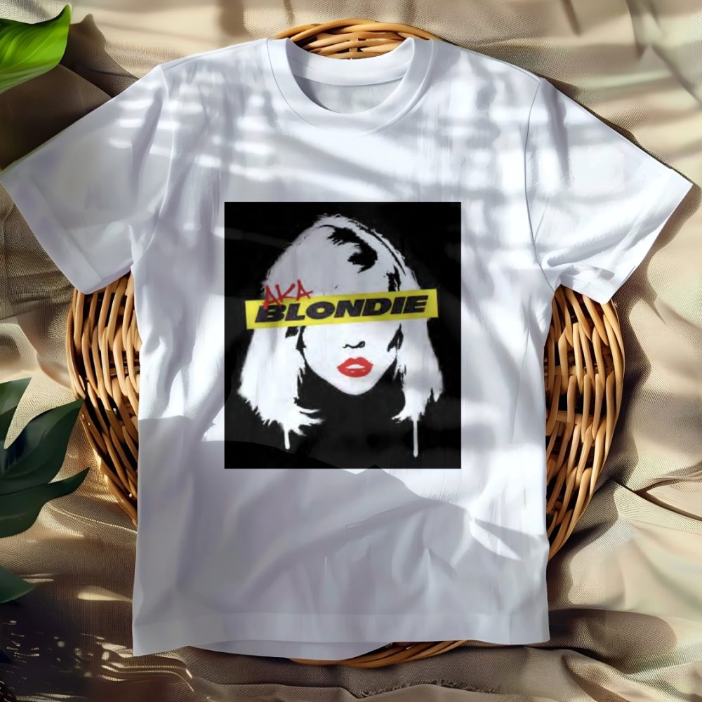 T-shirt Femme Blondie avec un design de Blondie Aka noir