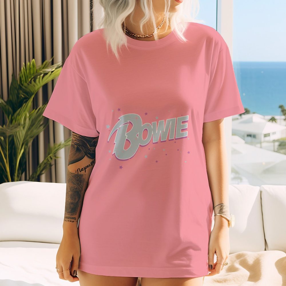 T-shirt oversize coton bio Femme Bowie avec un design de Bowie Star