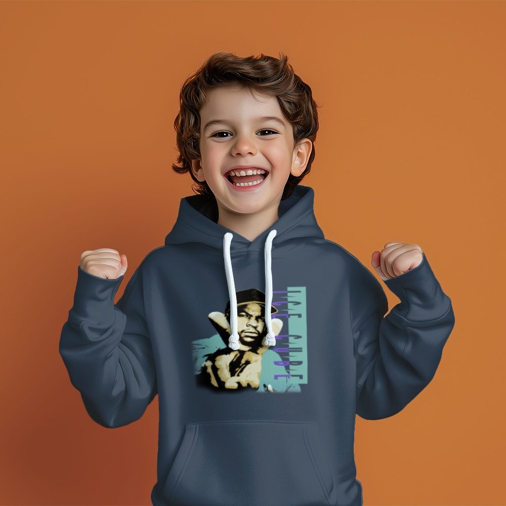 Pull à capuche Enfant Ice Cube avec un design de Ice Cube Peace color