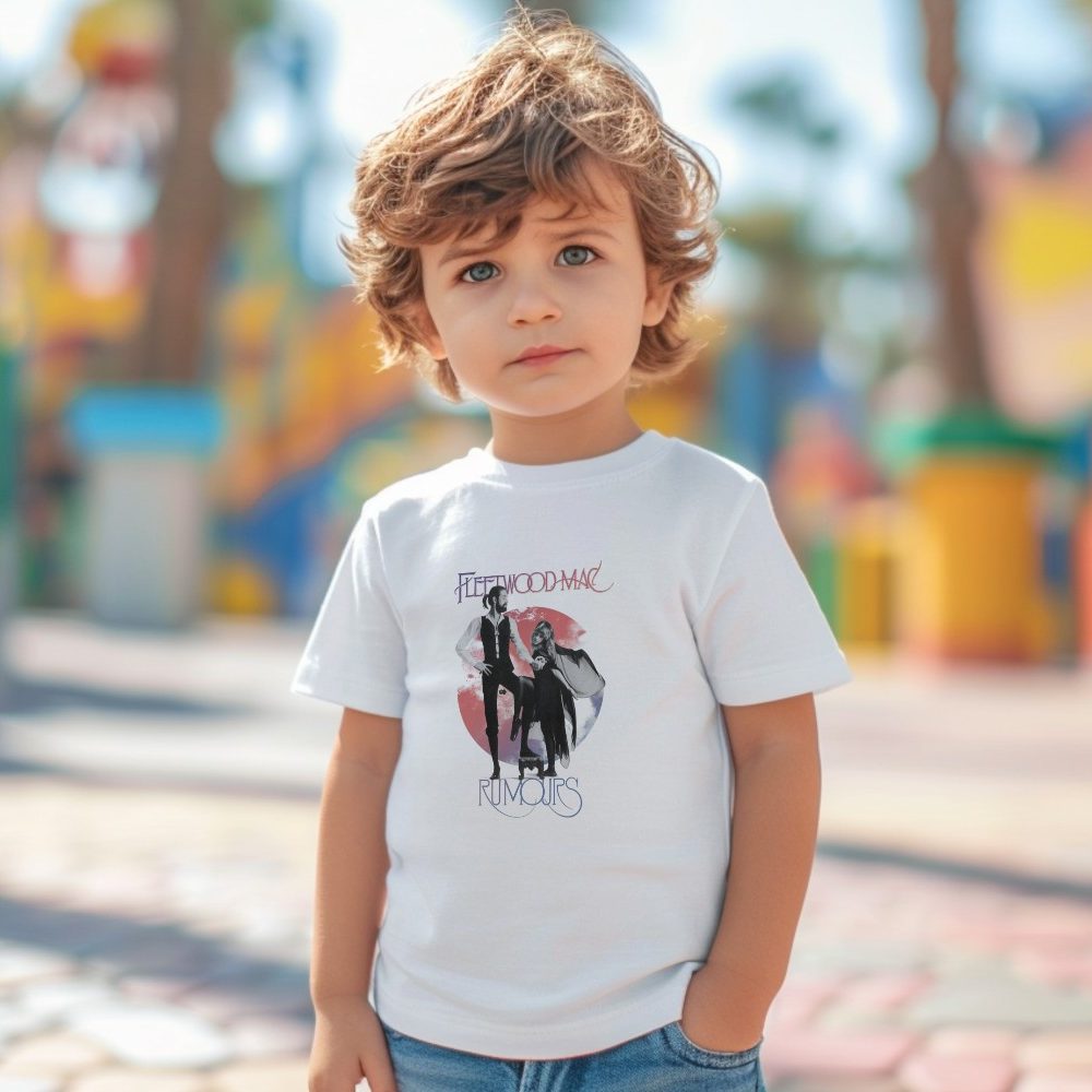 T-shirt coton bio Bébé Fleetwood Mac avec un design de Fleetwood Mac Rumours