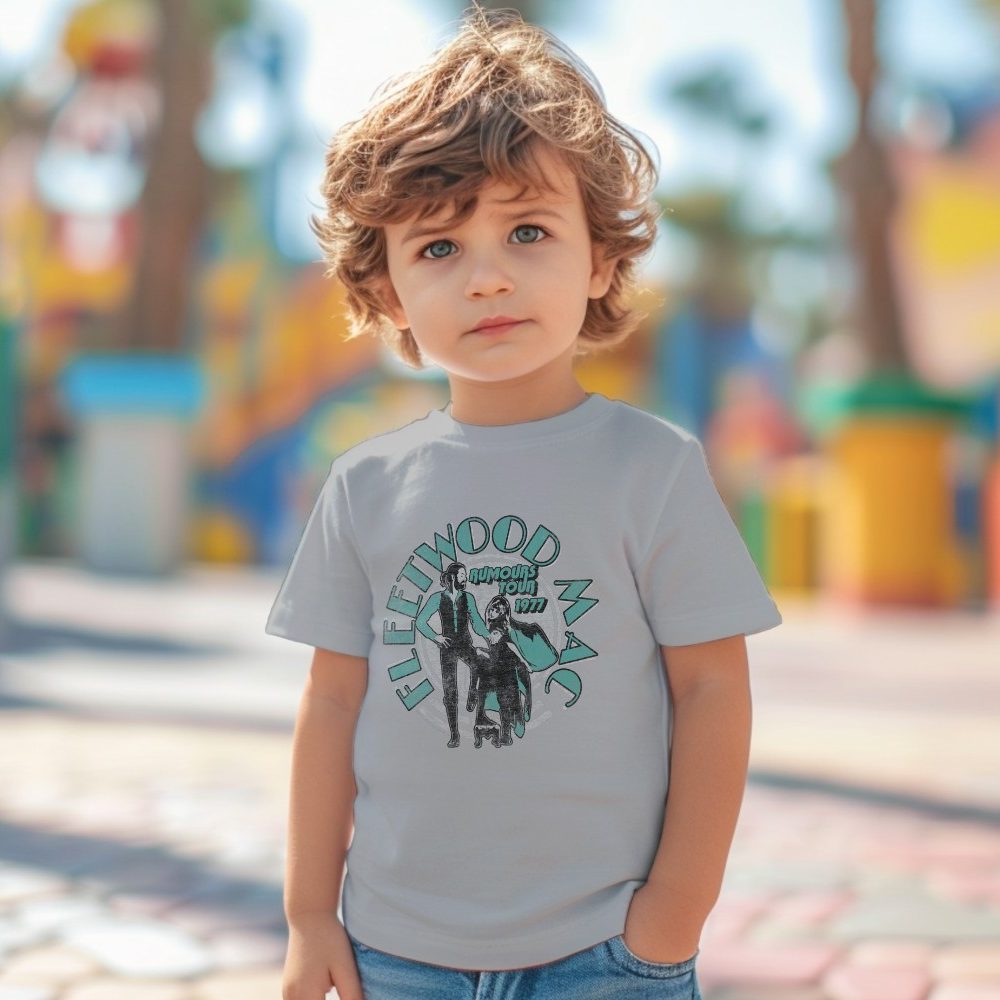 T-shirt coton bio Bébé Fleetwood Mac avec un design de Fleetwood Mac Rumours 1977