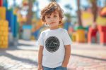 T-shirt coton bio Bébé PINK FLOYD avec un design de Pink Floyd Triangle couleurs