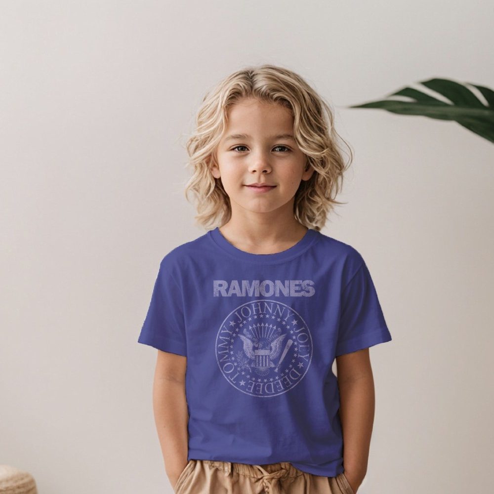 T-shirt Enfant Ramones avec un design de Ramones Names lilas