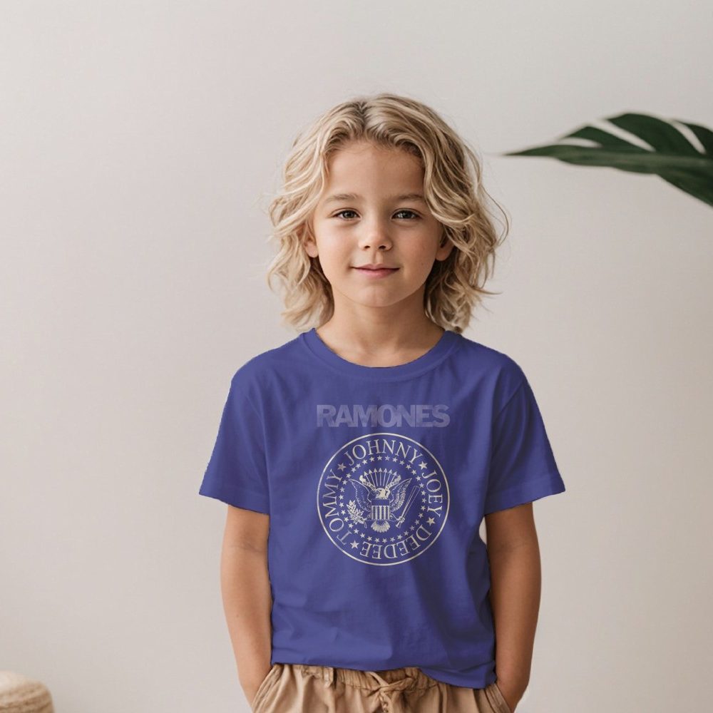 T-shirt Enfant Ramones avec un design de Ramones Names bicolore