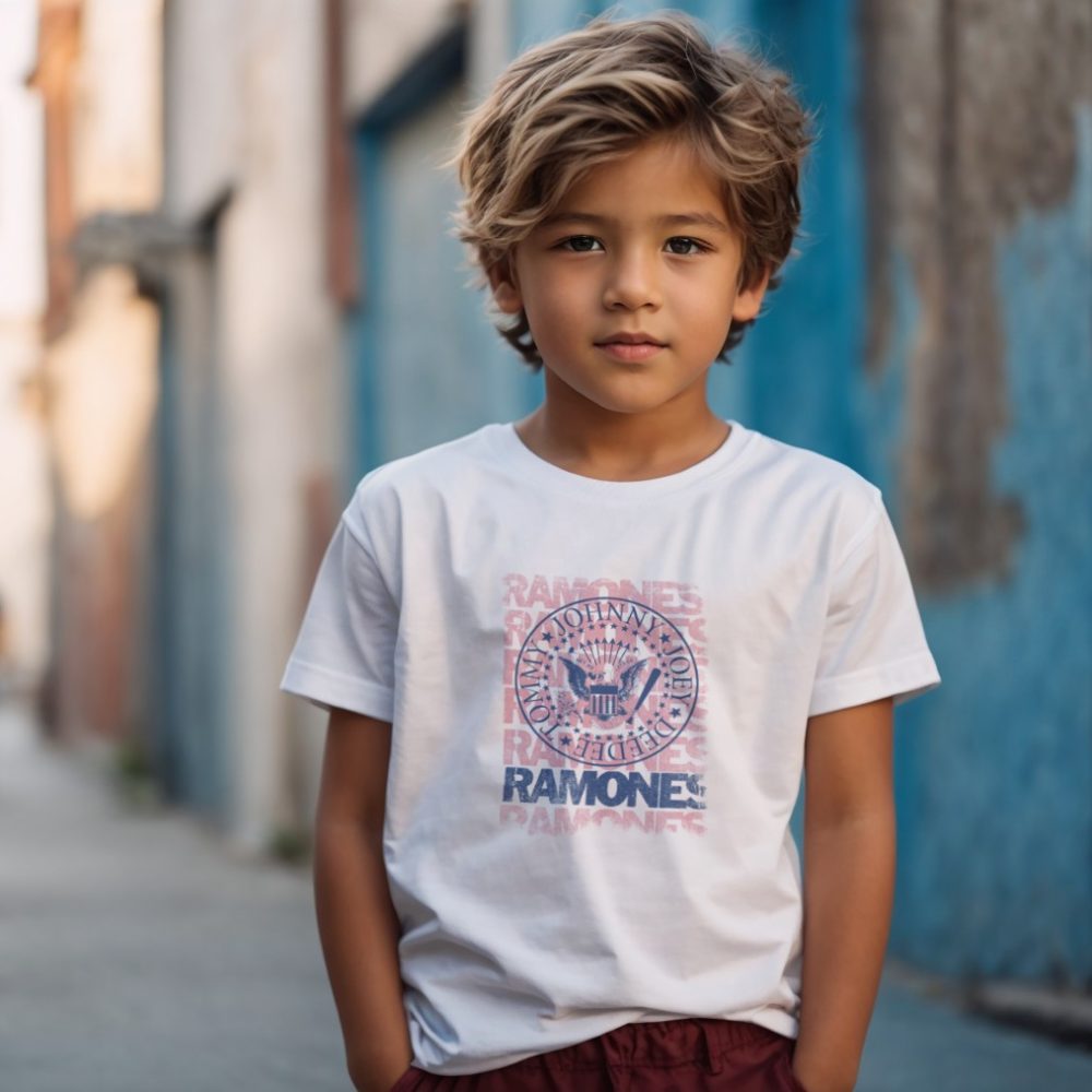 T-shirt Enfant Ramones avec un design de Ramones Pink Listing