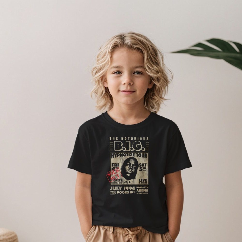 T-shirt Enfant The notorious B.I.G avec un design de The Notorious B.I.G. Hypnotize Tour beige