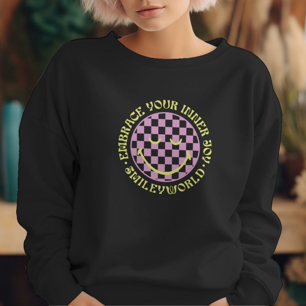 Sweat oversize coton bio Femme Smiley World avec un design de Smiley World Embrace Your Inner Joy