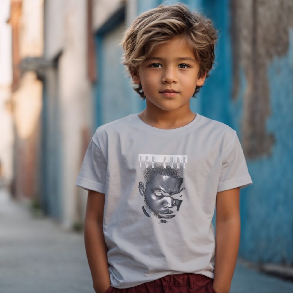 T-shirt Enfant Ice Cube avec un design de Ice Cube Blue Face