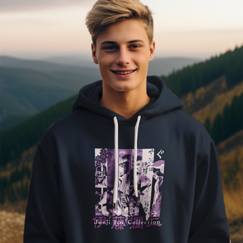 Pull à capuche  Enfant Junji Ito Collection avec un design de Junji Ito Collection Purple