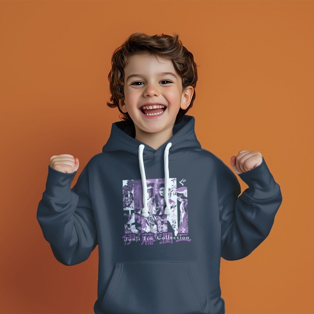 Pull à capuche  Enfant Junji Ito Collection avec un design de Junji Ito Collection Purple