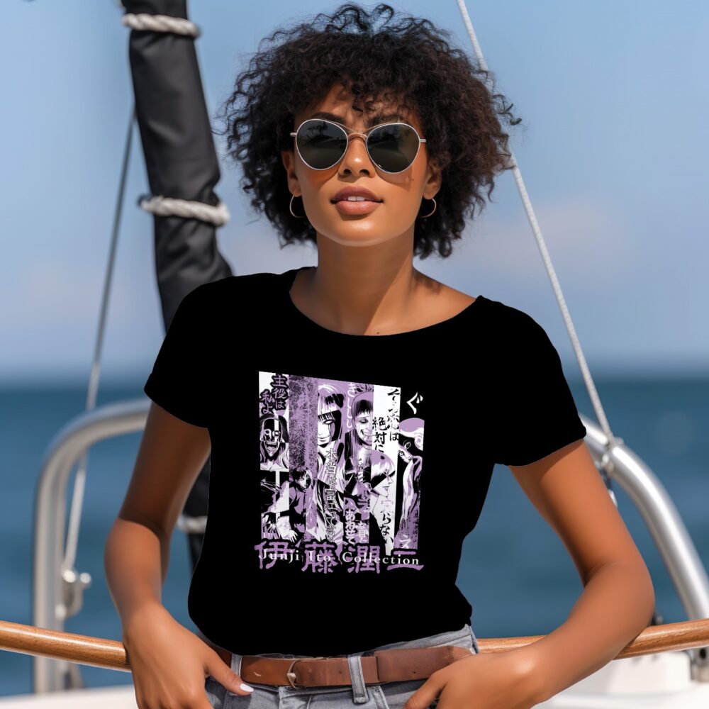 T-shirt  Femme Junji Ito Collection avec un design de Junji Ito Collection Purple