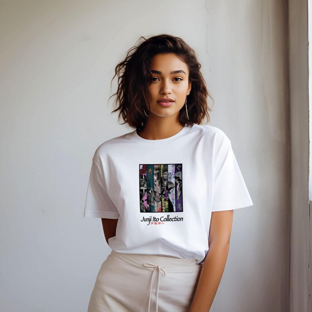 T-shirt oversize coton bio Femme Junji Ito Collection avec un design de Junji Ito Collection Square