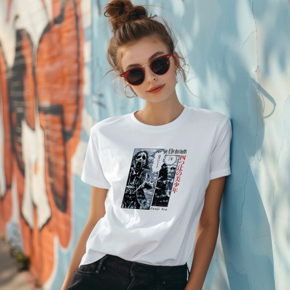 T-shirt  Femme Junji Ito Collection avec un design de Junji Ito Collection Crossroads BD