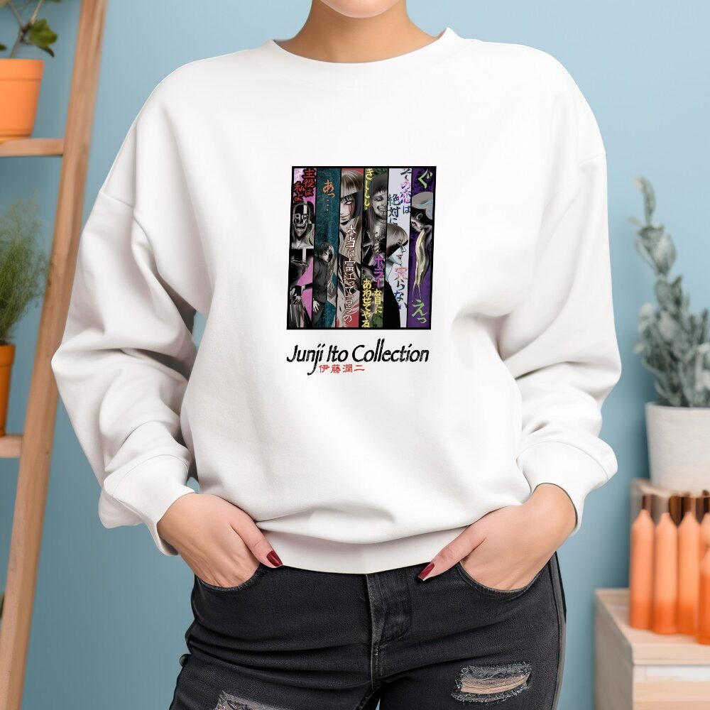 Sweat oversize coton bio Femme Junji Ito Collection avec un design de Junji Ito Collection Square