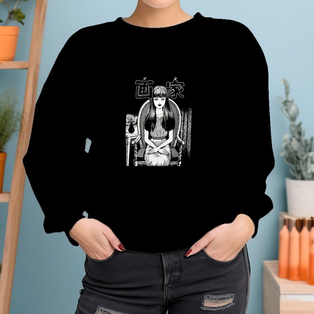 Sweat oversize coton bio Femme Junji Ito Collection avec un design de Junji Ito Collection Woman