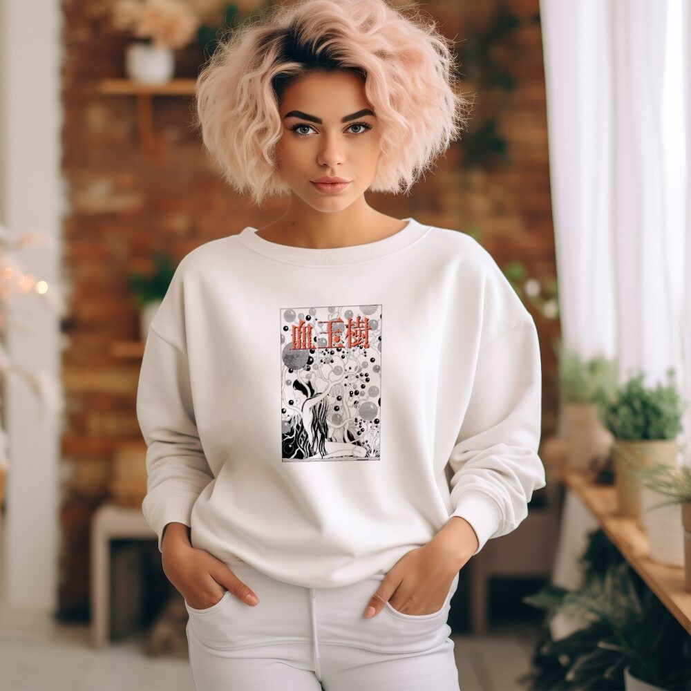 Sweat oversize coton bio Femme Junji Ito Collection avec un design de Junji Ito Collection Bubbles