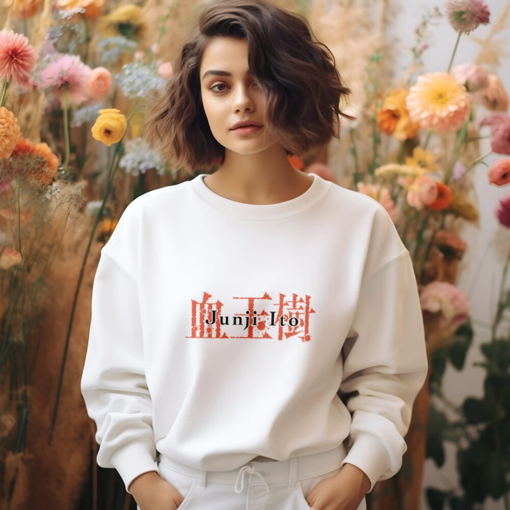 Sweat oversize coton bio Femme Junji Ito Collection avec un design de Junji Ito Collection Logo 2