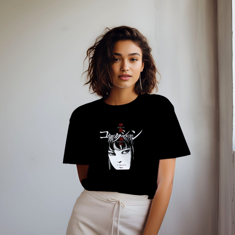T-shirt oversize coton bio Femme Junji Ito Collection avec un design de Junji Ito Collection Face