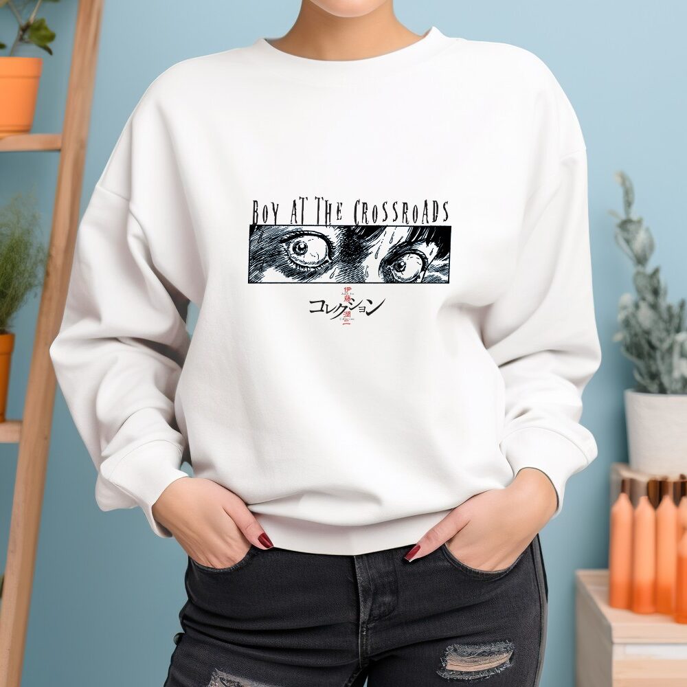 Sweat oversize coton bio Femme Junji Ito Collection avec un design de Junji Ito Collection Look