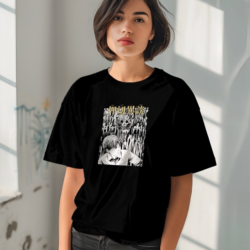 T-shirt oversize coton bio Femme Junji Ito Collection avec un design de Junji Ito Collection Hallucinations