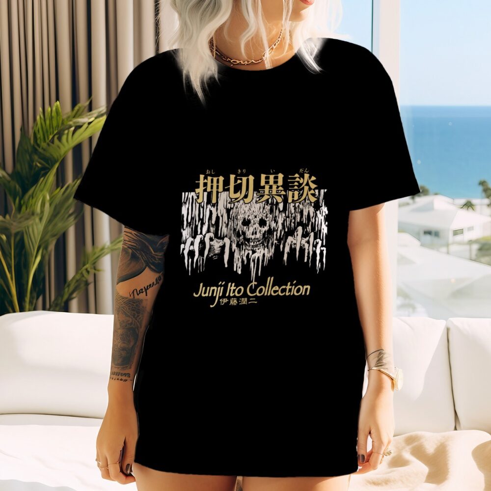T-shirt oversize coton bio Femme Junji Ito Collection avec un design de Junji Ito Collection Hallucinations Hands