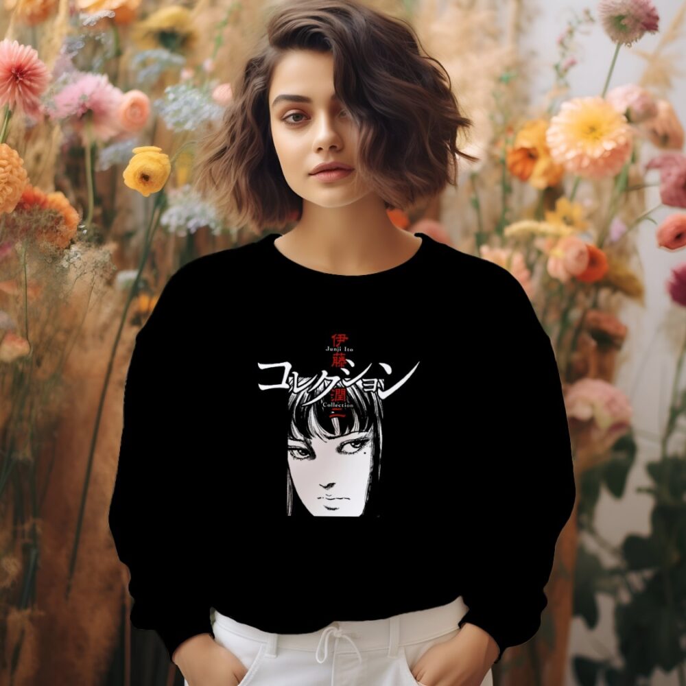 Sweat oversize coton bio Femme Junji Ito Collection avec un design de Junji Ito Collection Face