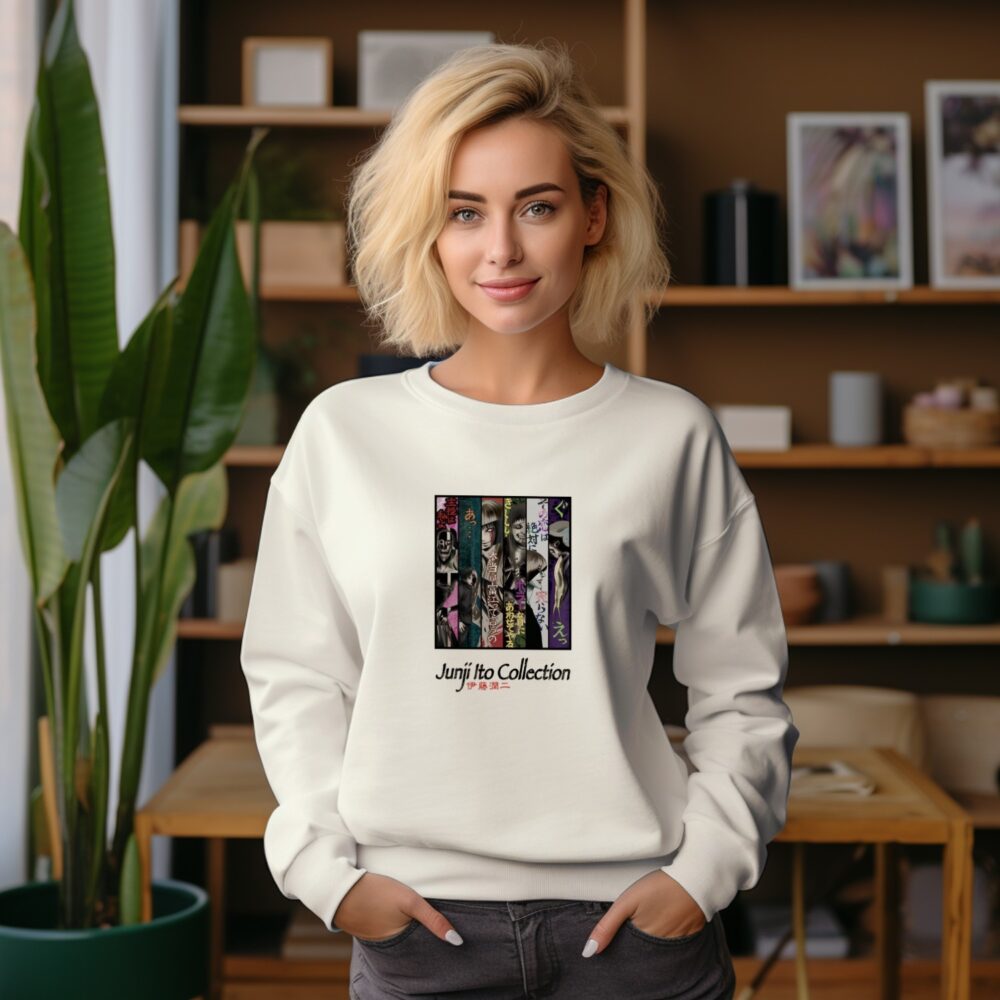 Sweat oversize coton bio Femme Junji Ito Collection avec un design de Junji Ito Collection Square