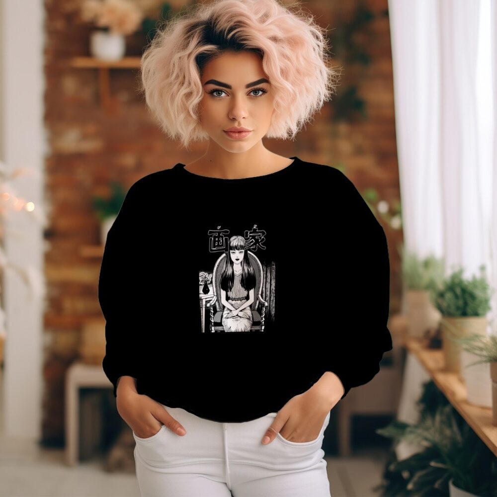Sweat oversize coton bio Femme Junji Ito Collection avec un design de Junji Ito Collection Woman