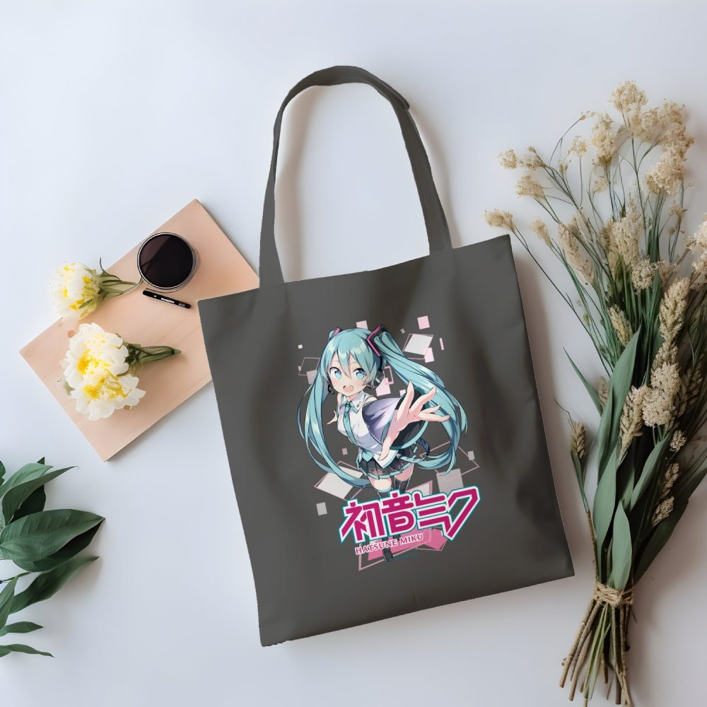 Tote bag coton bio Hatsune Miku avec un design de Hatsune Miku Losanges