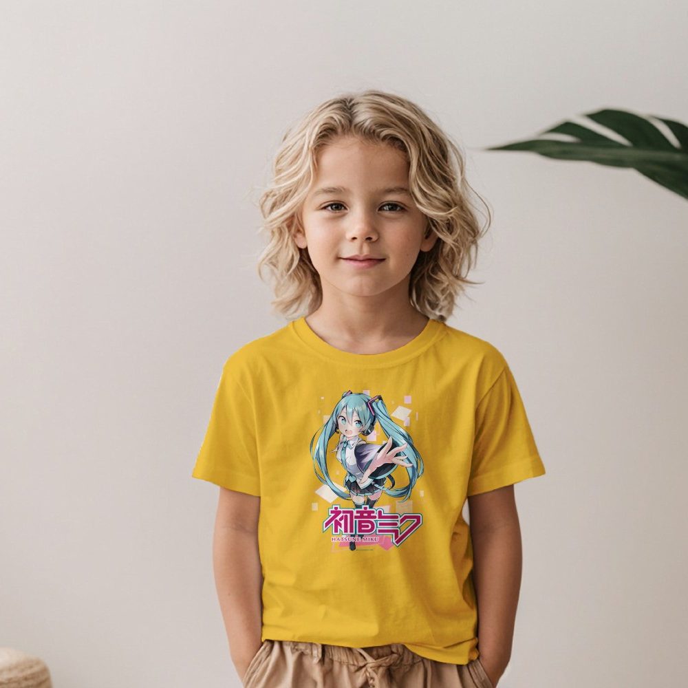 T-shirt Enfant Hatsune Miku avec un design de Hatsune Miku Losanges