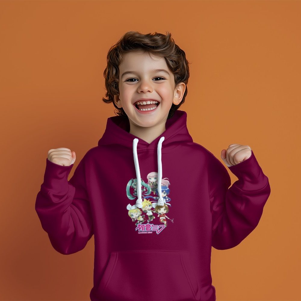 Pull à capuche Enfant Hatsune Miku avec un design de Hatsune Miku Crew