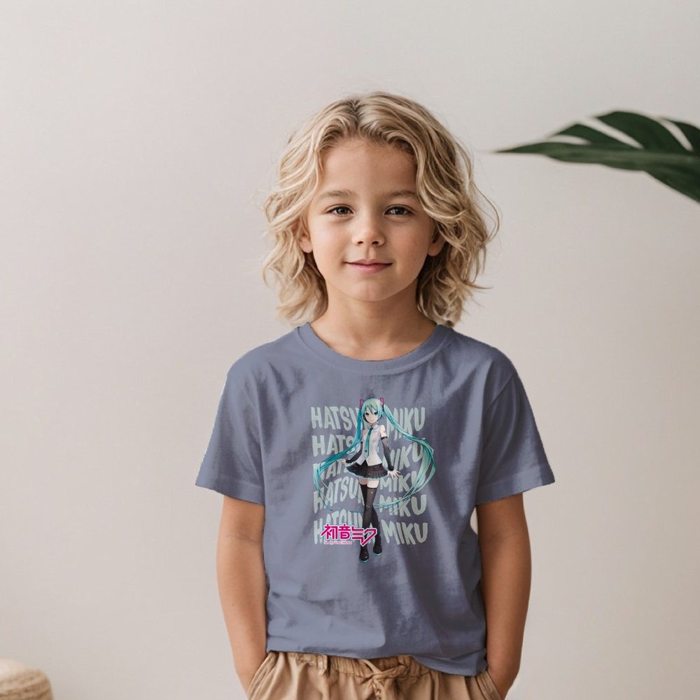 T-shirt Enfant Hatsune Miku avec un design de Hatsune Miku Text