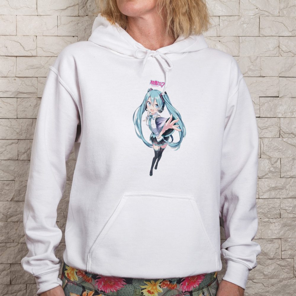 Sweat-shirt à capuche Femme Hatsune Miku avec un design de Hatsune Miku Vedette couleur