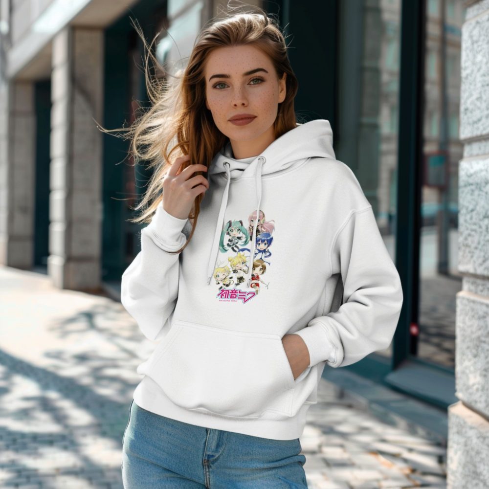 Sweat-shirt à capuche Femme Hatsune Miku avec un design de Hatsune Miku Crew