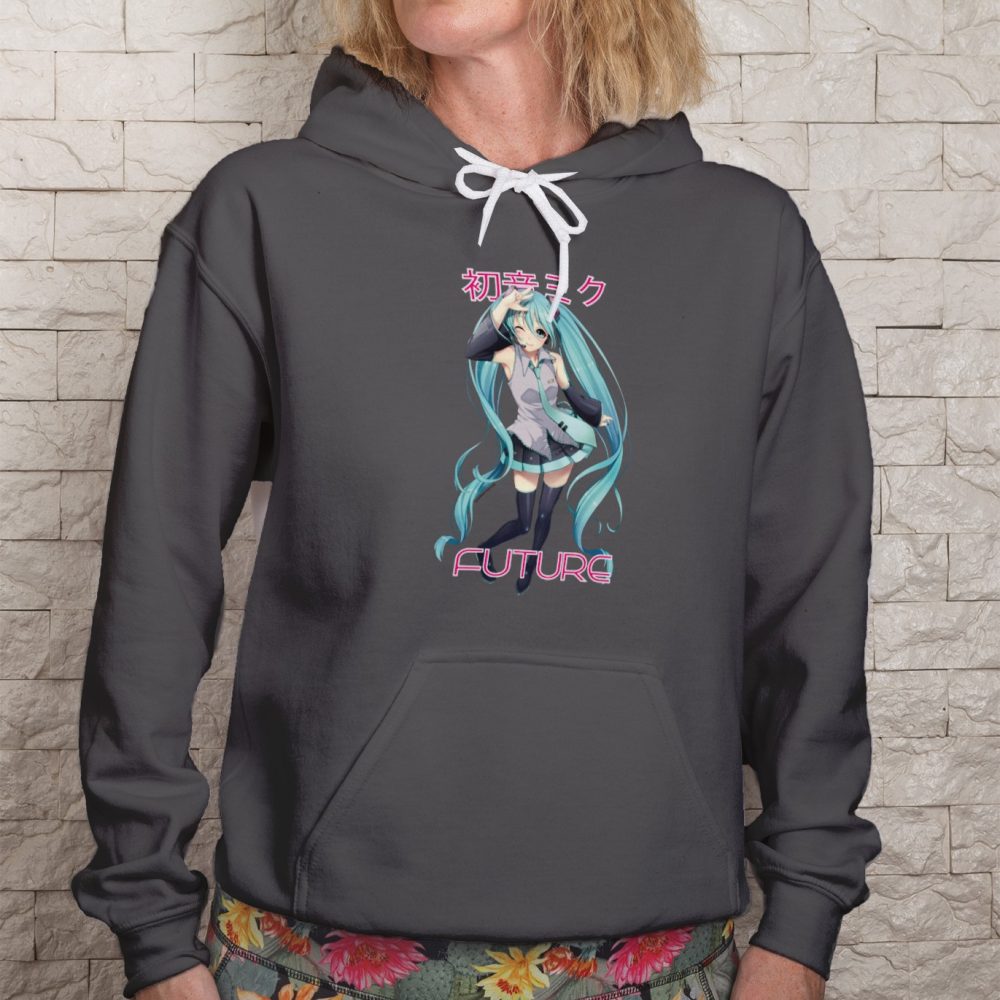 Sweat-shirt à capuche Femme Hatsune Miku avec un design de Hatsune Miku Future