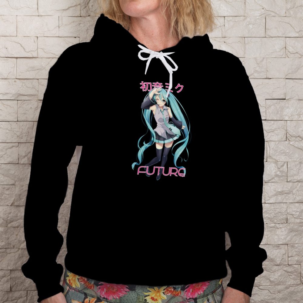 Sweat-shirt à capuche Femme Hatsune Miku avec un design de Hatsune Miku Future