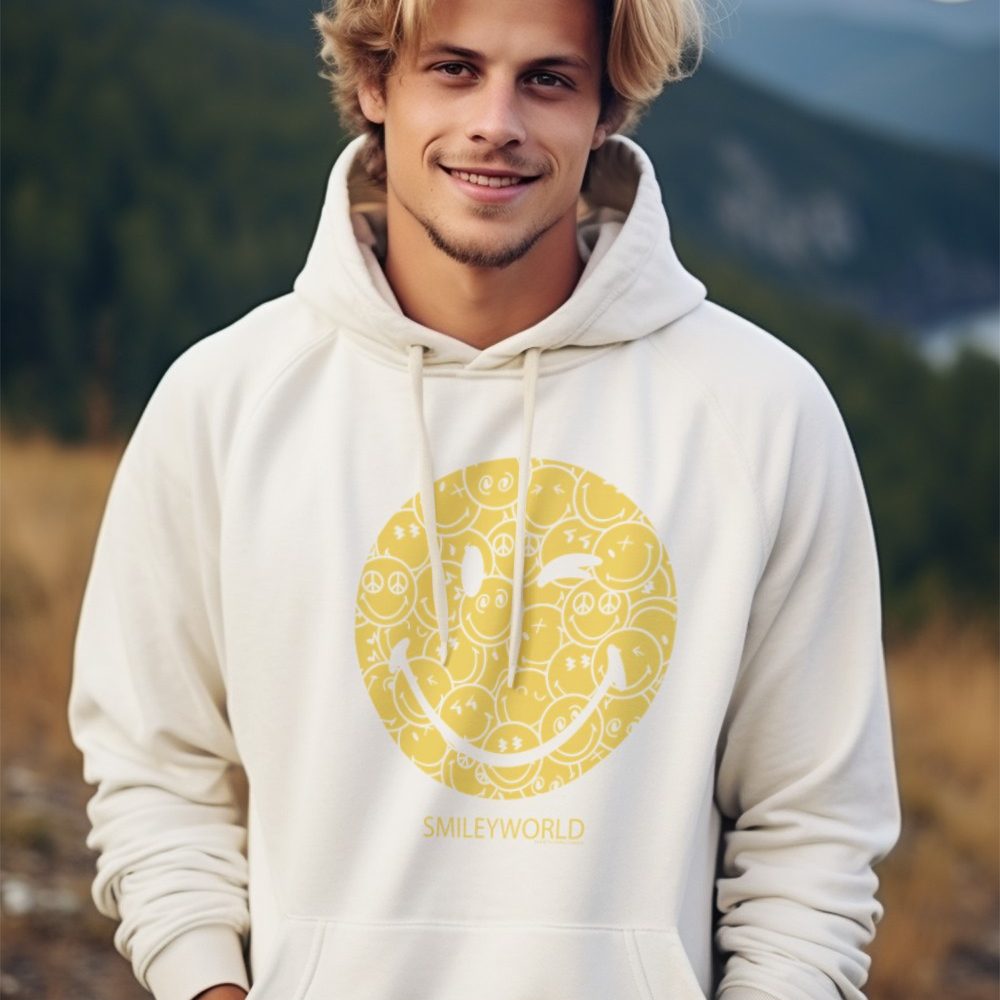 Sweat-shirt à capuche Homme Smiley World avec un design de Smiley World Smiles