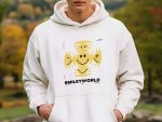 Sweat-shirt à capuche Homme Smiley World avec un design de Smiley World Kaléidoscope noir