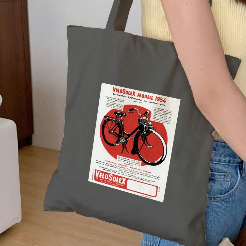 Tote bag coton bio Solex avec un design de Solex Modèle 1954