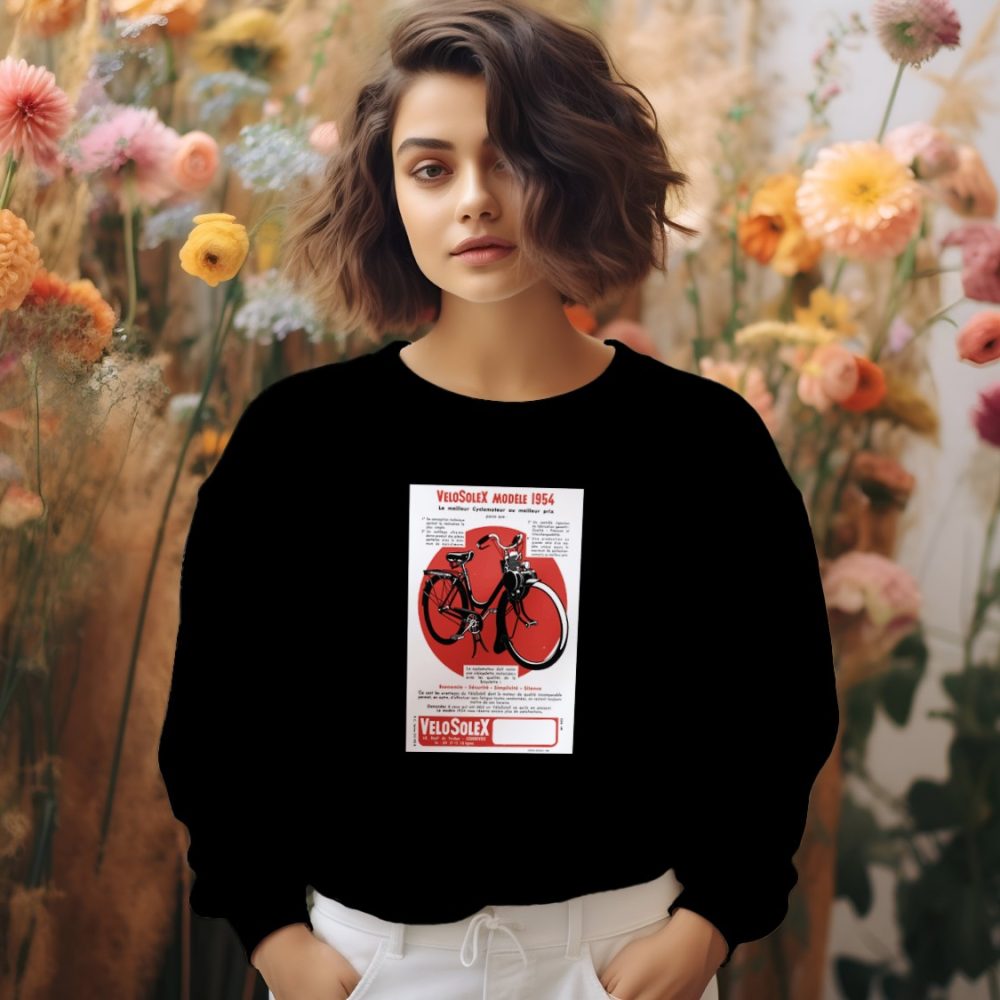 Sweat oversize coton bio Femme Solex avec un design de Solex Modèle 1954