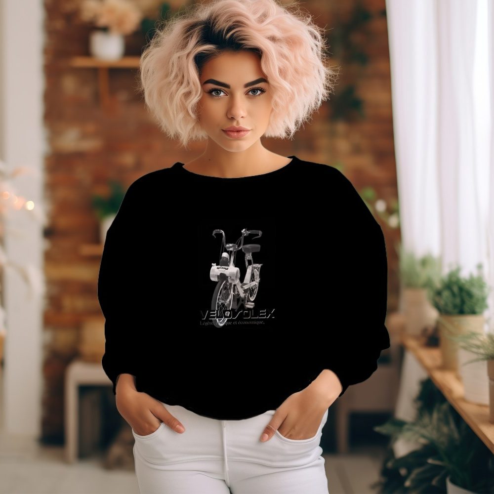 Sweat oversize coton bio Femme Solex avec un design de Solex Vélo