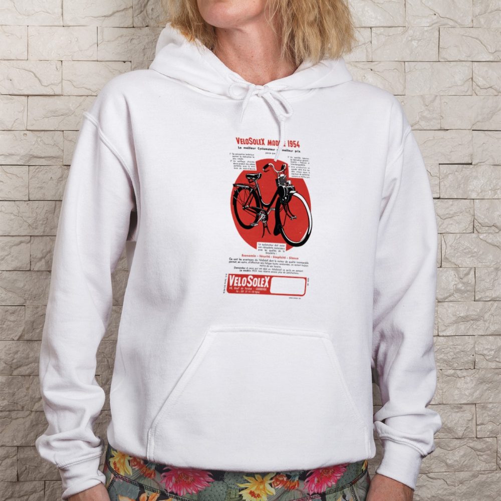 Sweat-shirt à capuche Femme Solex avec un design de Solex Modèle 1954