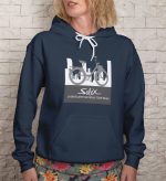 Sweat-shirt à capuche Femme Solex avec un design de Solex Silhouette gris