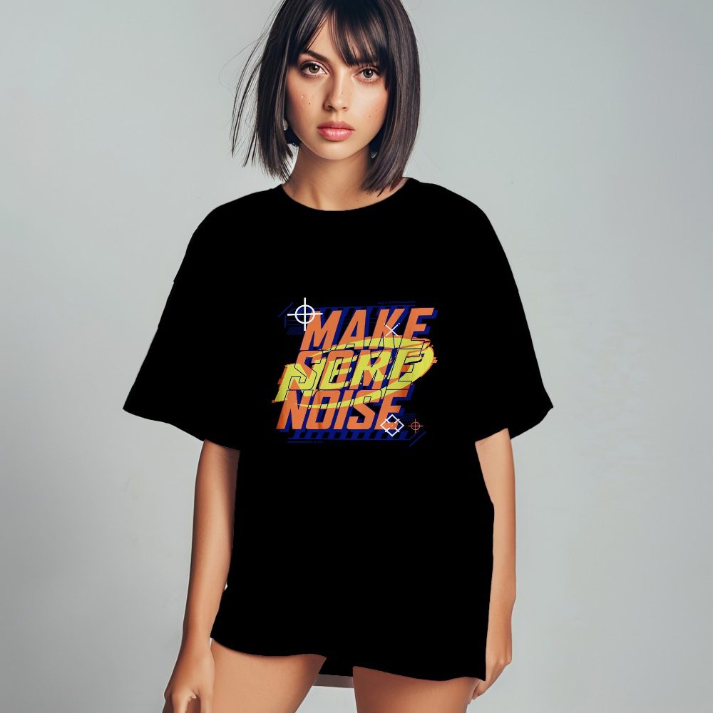 T-shirt oversize coton bio Femme Nerf avec un design de Nerf Make Some Noise