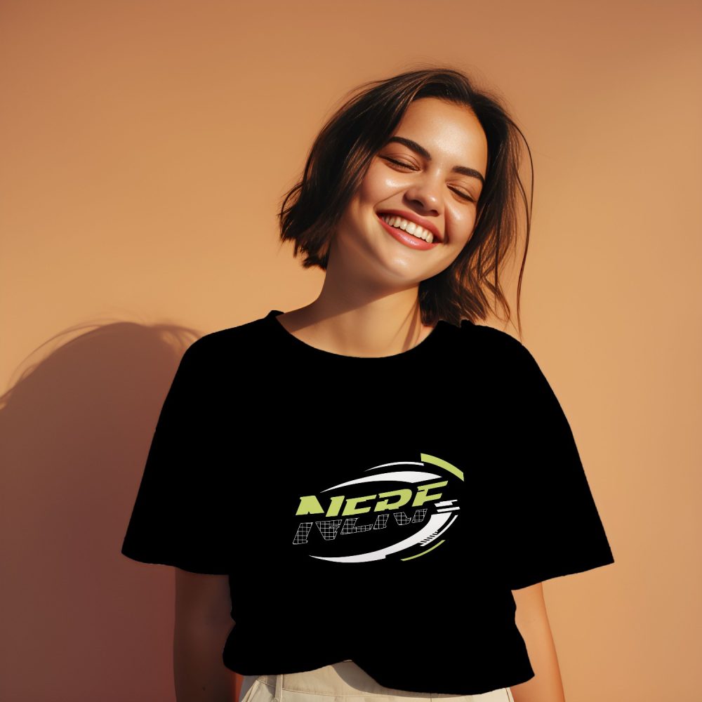 T-shirt oversize coton bio Femme Nerf avec un design de Nerf Citrus Logo