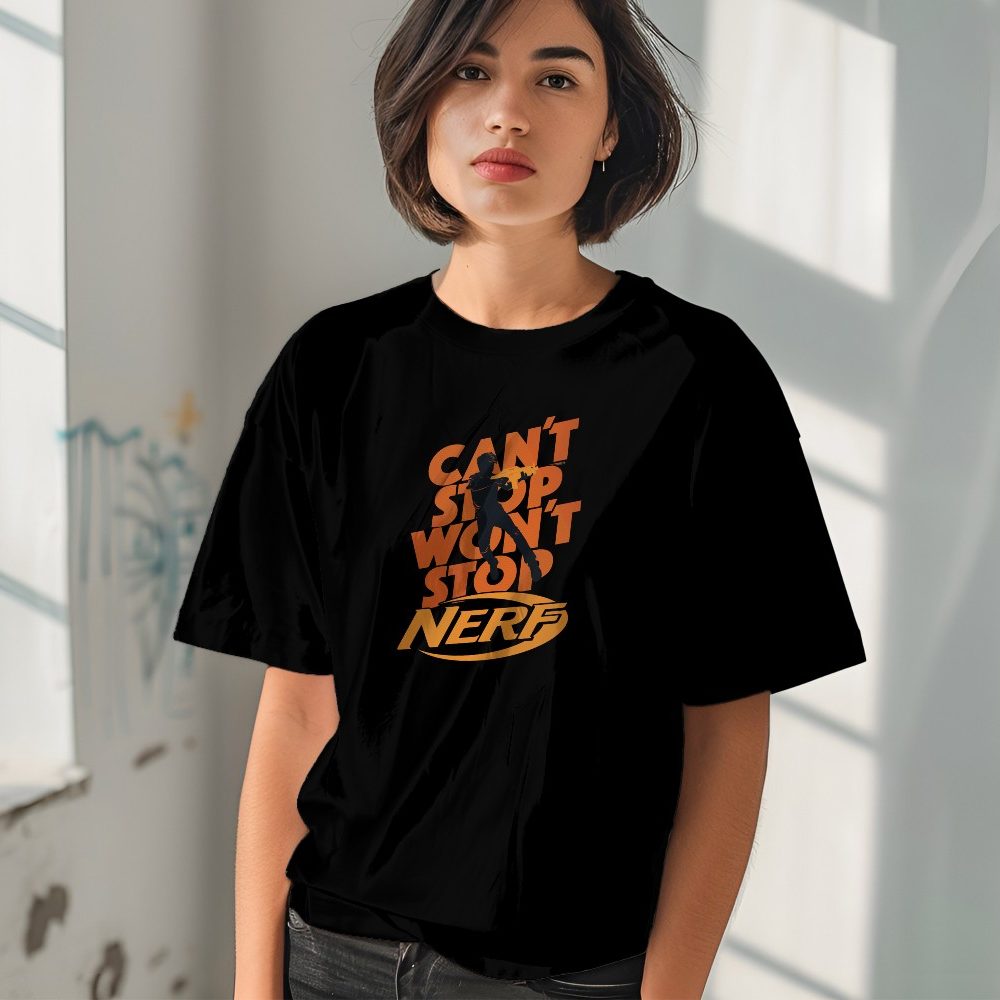 T-shirt oversize coton bio Femme Nerf avec un design de Nerf Can't Stop Won't Stop