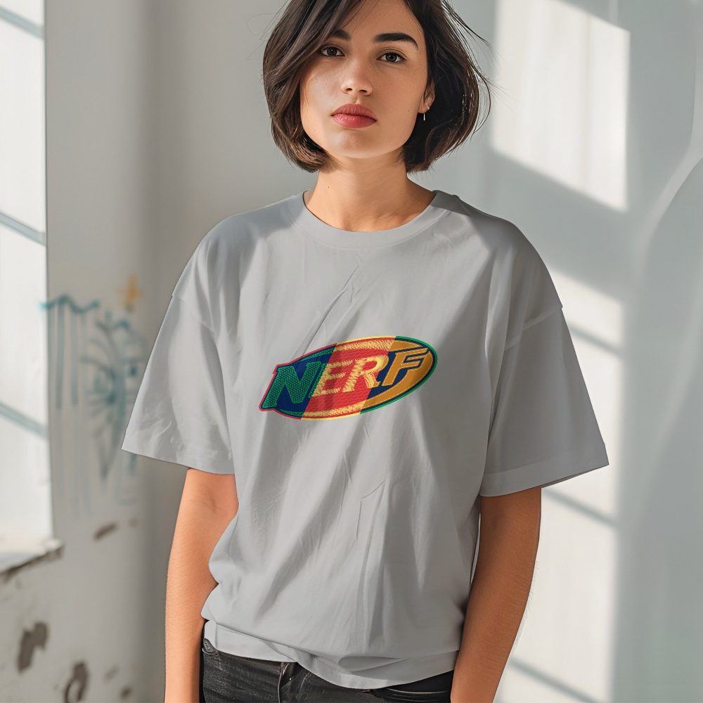 T-shirt oversize coton bio Femme Nerf avec un design de Nerf Couture