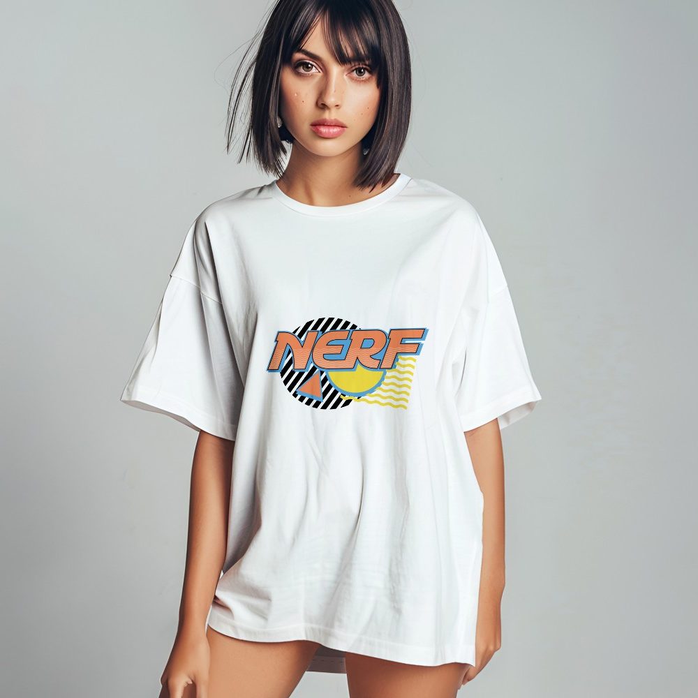 T-shirt oversize coton bio Femme Nerf avec un design de Nerf Graphic
